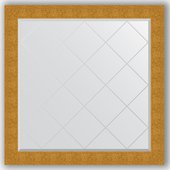 Зеркало Evoform Exclusive-G 1060x1060 с гравировкой, в багетной раме 90мм, чеканка золотая BY 4452