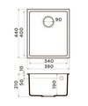 Кухонная мойка Omoikiri Bosen 38-U-BE, Tetogranit, ваниль 4993158