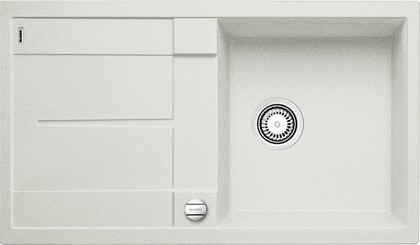 Кухонная мойка Blanco Metra 5S, с крылом, с клапаном-автоматом, гранит, жемчужный 520571