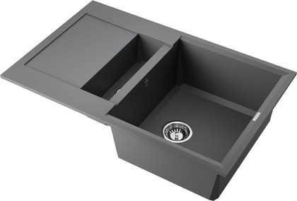Кухонная мойка Omoikiri Sakaime 78-2-PL с крылом, Tetogranit, платина 4993199
