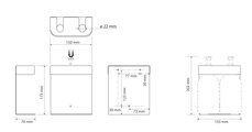 Держатель для дозатора мыла Bemeta Hotel двойной, круглый, хром 146109431