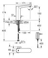 Смеситель для раковины Grohe Eurosmart Cosmopolitan E L-Size, сенсорный, 230V, со смешиванием, хром 36421001