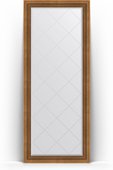 Зеркало Evoform Exclusive-G Floor 820x2020 пристенное напольное, с гравировкой, в багетной раме 93мм, бронзовый акведук BY 6322