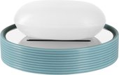 Мыльница Spirella Tube Ribbed настольная, керамика, голубой 1018511