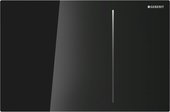 Смывная клавиша для унитаза Geberit Sigma70 двойной смыв, чёрное стекло 115.620.SJ.1