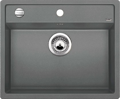 Кухонная мойка Blanco Dalago 6, без крыла, с клапаном-автоматом, гранит, алюметаллик 514198