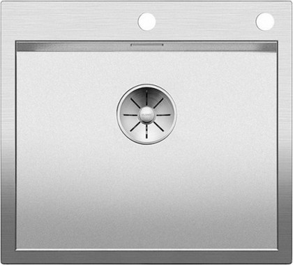 Кухонная мойка Blanco Zerox 500-IF/A, отводная арматура, матовая сталь 523101