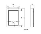 Шкаф зеркало для ванной Aquatek круговая подсветка, 500x700x133 AQ7504-MLC