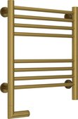Полотенцесушитель электрический Сунержа Богема 2.0, прямая, 500x400, МЭМ слева, состаренная латунь 051-5204-5040
