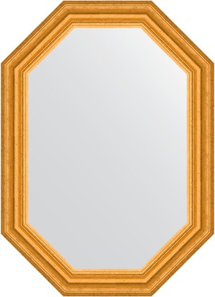 Зеркало Evoform Polygon 520x720 в багетной раме 67мм, состаренное золото BY 7081