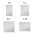 Зеркало Vigo Roberta Luxe 800x1000 LED-подсветка, подогрев, бесконтактный выключатель, часы, диммер 294