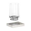 Держатель стакана Keuco Edition 11, в комплекте с хрустальным стаканом, никель шлифованный 11150 059000
