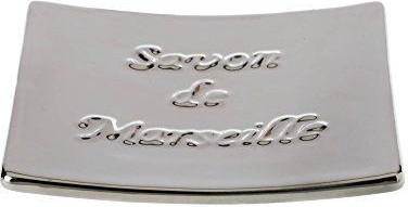 Мыльница Spirella Savon De Marseille настольная, керамика, серебро 4007263