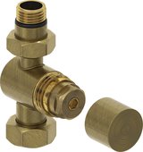 Вентиль Сунержа прямой под шестигранник G1/2"НРxG3/4"НГ, состаренная бронза 05-1405-1234