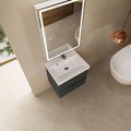 Тумба с умывальником AQUAme S3 60, подвесная, антрацит AQM900360GM+1017000600001
