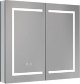Шкаф зеркало для ванной Aquatek круговая подсветка, 800x700x133 AQ7804-MLC