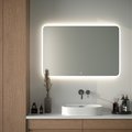 Зеркало с матированием и LED-подсветкой Defesto, 38W, 120x80см, сенсорный выключатель, нейтральный белый свет DF 3810SH