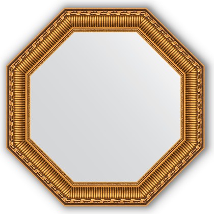 Зеркало Evoform Octagon 504x504 в багетной раме 61мм, золотой акведук BY 3715