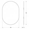 Зеркало овальное Evoform Primary 500x700, шлифованная кромка BY 0134