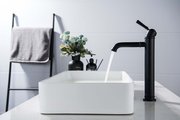 Смеситель для раковины Aquatek Классик 235, без донного клапана, чёрный матовый AQ1504MB