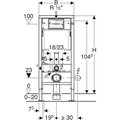 Инсталляция для унитаза Geberit Duofix, кнопка Delta50, чёрный глянцевый 458.128.DW.1