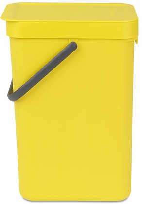 Ведро для мусора Brabantia Sort&Go, 12л, жёлтый 109768