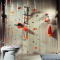 Штора для ванной Spirella Goldfish, 180x200см, полиэтилен, оранжевый 1000097