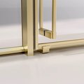Душевая дверь Veconi Premium Prato 300 G-R, 1400, правая, прозрачное стекло Easy Clean, брашированное золото PR3/R-140-01-G-C4