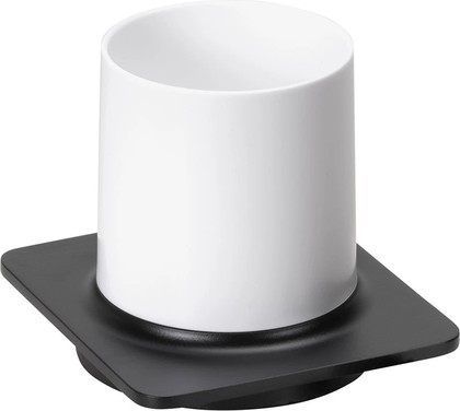 Стакан для зубных щёток Bemeta Organic black, чёрный матовый 167111010