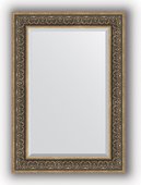 Зеркало Evoform Exclusive 690x990 с фацетом, в багетной раме 101мм, вензель серебряный BY 3449