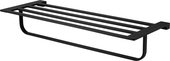 Полотенцедержатель с полкой Wonzon & Woghand Eclipse, 60см, чёрный матовый WW-9181-BL