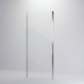 Боковая стенка Veconi KP-06, 800x1950, прозрачное стекло Easy Clean, хром KP06-80-01-19C4