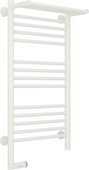 Полотенцесушитель электрический Сунержа Богема 2.0, с полкой, 800x400, МЭМ слева, белый матовый 30-5206-8040