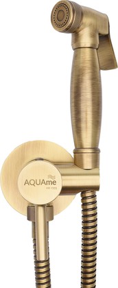 Гигиенический душ AQUAme Retro, скрытый монтаж, латунная лейка, бронза AQM6010OB