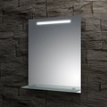 Зеркало Evoform Ledline-S 900x750 с полочкой со встроенным LED-светильником 6,5Вт BY 2157