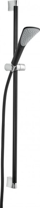 Душевой гарнитур Kludi Fizz 1 вид струи, штанга 900мм, хром/чёрный матовый 6764087-00