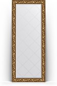 Зеркало Evoform Exclusive-G Floor 840x2030 пристенное напольное, с гравировкой, в багетной раме 99мм, византия золото BY 6324