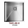 Кухонная мойка Omoikiri Taki-44-U, без крыла, нержавеющая сталь 4993044