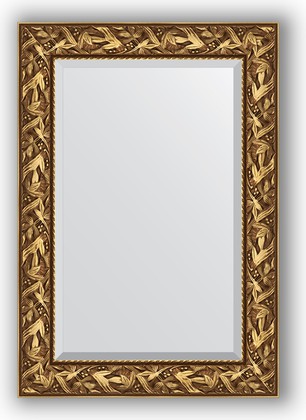 Зеркало Evoform Exclusive 690x990 с фацетом, в багетной раме 99мм, византия золото BY 3441