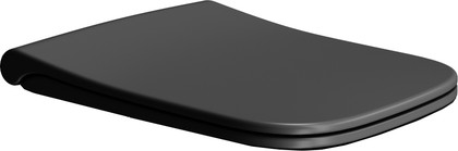 Сиденье для унитаза GSI Nubes, микролифт, Ardesia matt чёрный матовый MS96C26
