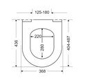 Сиденье для унитаза Haro Kano, быстросъёмное, микролифт, белый 537862