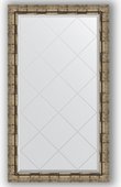 Зеркало Evoform Exclusive-G 730x1280 с гравировкой, в багетной раме 73мм, серебряный бамбук BY 4222