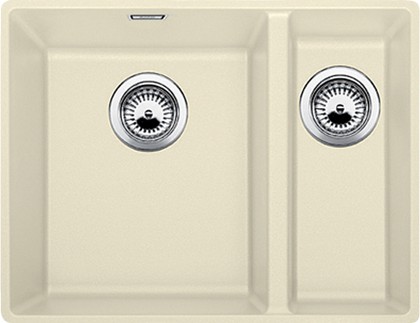 Кухонная мойка без крыла, с клапаном-автоматом, гранит, жасмин Blanco Subline 340/160-F 519806