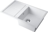 Кухонная мойка Omoikiri Sumi 79-WH с крылом, tetogranit, белый 4993665