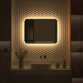 Зеркало с окантовкой Defesto Aura 80x60, LED подсветка, ИК-выключатель, тёплый белый свет DF 2977RH