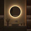 Зеркало с окантовкой Defesto Aura d70, LED подсветка, ИК-выключатель, тёплый белый свет DF 2994R