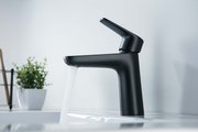 Смеситель для раковины Aquatek Бетта 98, без донного клапана, чёрный матовый AQ1110MB