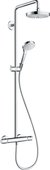 Душевая стойка Hansgrohe Croma Select S Showerpipe S 180 2jet, термостат для душа, белый-хром 27253400