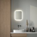 Зеркало с матированием и LED-подсветкой Defesto, 15W, 40x50см, сенсорный выключатель, нейтральный белый свет DF 3801S
