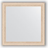 Зеркало Evoform Definite 640x640 в багетной раме 57мм, беленый дуб BY 0781